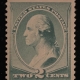 U.S. Stamps SCOTT #211 4c BLUE-GREEN, USED, VF & SOUND, CAT $25