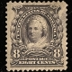 U.S. Stamps SCOTT #311 $1 BLACK, USED, SHORT PERFS @ LEFT-CENTER, VF CENTERING-CATALOG $90