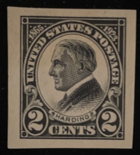 U.S. Stamps SCOTT #611 2c BLACK IMPERF, MOG-NH, SUPERB & JUMBO-CAT $9