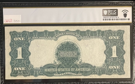 Large Silver Certificates 1899 $1 SILVER CERTIFICATE “BLACK EAGLE”, FR-236, LOW SERIAL #57, PCGS CH UNC-64