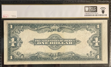 Large U.S. Notes 1923 $1 US NOTE, LEGAL TENDER, RED SEAL, FR-40, PCGS UNC 62 PPQ-A BRIGHT BEAUTY