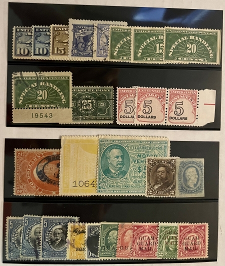 U.S. Stamps MISC B-O-B LOT; AIRMAILS, SPEC DELIVERY, REGISTERED, POSTAGE DUE, REVENUE, ETC