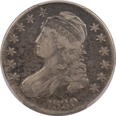 New Store Items 1830 CAPPED BUST HALF DOLLAR, SMALL 0 – PCGS VF-30