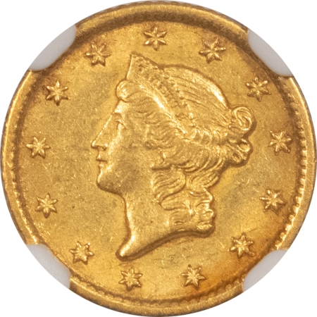New Store Items 1853-O $1 GOLD DOLLAR – NGC AU-58