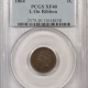 Indian 1864 INDIAN CENT, L ON RIBBON – PCGS AU-55, CHOCOLATE BROWN & PREMIUM QUALITY!