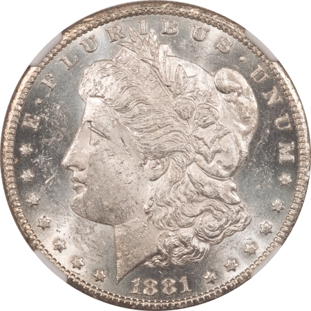 Morgan Dollars 1881-CC MORGAN DOLLAR – NGC MS-61, WHITE!