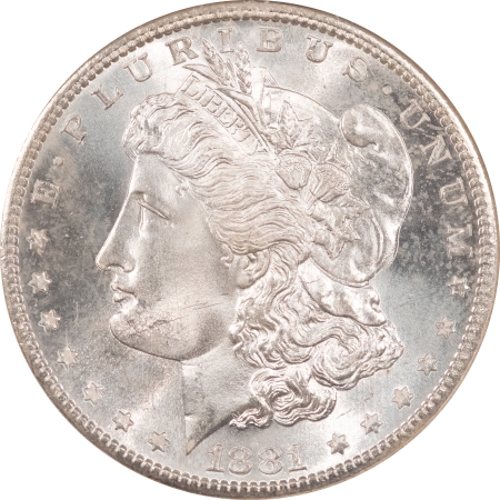 Morgan Dollars 1881-S MORGAN DOLLAR – NGC MS-65, PREMIUM QUALITY!