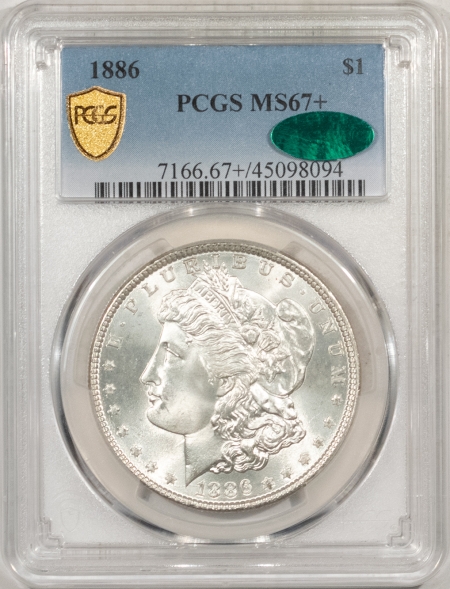 New Store Items 1886 MORGAN DOLLAR – PCGS MS-67+, BLAST WHITE, PQ & CAC APPROVED!