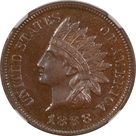 New Store Items 1888 PROOF INDIAN CENT – NGC PF-66 BN, CAC APPROVED!