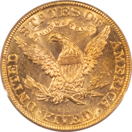 New Store Items 1889 $5 LIBERTY GOLD – PCGS MS-60, SCARCE DATE OLD GREEN HOLDER PREMIUM QUALITY!