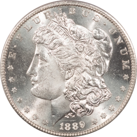 New Store Items 1889-S MORGAN DOLLAR – ANACS MS-64, FROSTY WITH GREAT LUSTER!