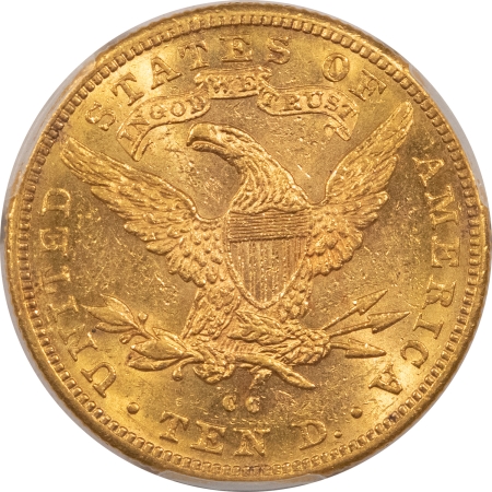 New Store Items 1891-CC $10 LIBERTY GOLD PCGS AU-55 PQ LOOKS UNC NO WEAR GREAT LUSTER!