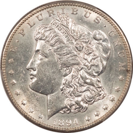 Morgan Dollars 1894-S MORGAN DOLLAR – PCGS AU-55, WHITE!