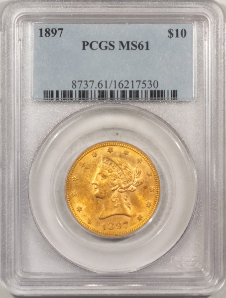 $10 1897 $10 LIBERTY GOLD – PCGS MS-61