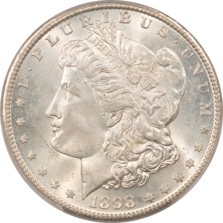 Morgan Dollars 1898-S MORGAN DOLLAR – PCGS MS-64, PQ & LOOKS GEM!