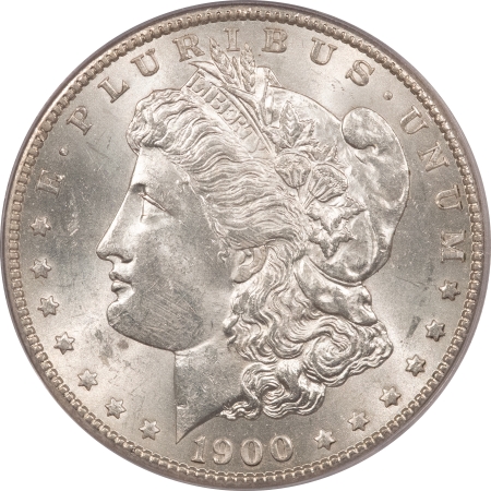 Morgan Dollars 1900-S MORGAN DOLLAR – PCGS MS-62, FLASHY WHITE!