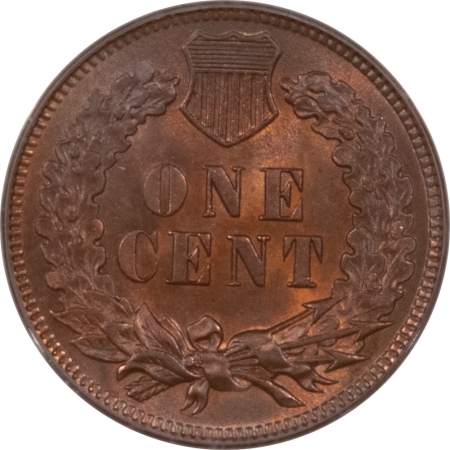 Indian 1906 INDIAN CENT – PCGS MS-63 RB, GORGEOUS, PREMIUM QUALITY, OLD GREEN HOLDER!