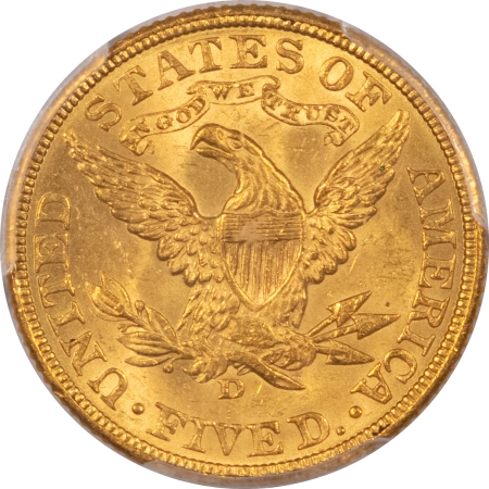 New Store Items 1906-D $5 LIBERTY GOLD – PCGS MS-63, PREMIUM QUALITY & CAC APPROVED!