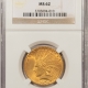 New Store Items 1911-D $10 INDIAN GOLD – NGC MS-62, BLAZING LUSTER & MARK FREE, WOW!