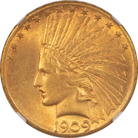 New Store Items 1909-S $10 INDIAN GOLD – NGC MS-62, REALLY TOUGH DATE, SMOOTH & ORIGINAL!