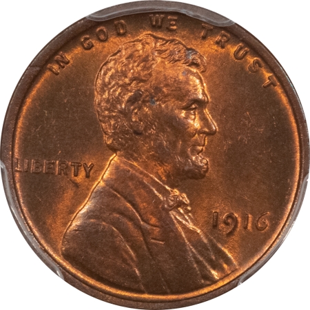 Lincoln Cents (Wheat) 1916 LINCOLN CENT – PCGS MS-65 RB, LUSTROUS GEM!