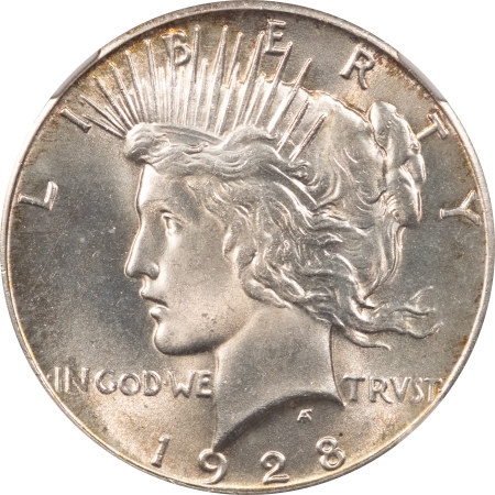 New Certified Coins 1928 PEACE DOLLAR – NGC MS-64, BLAST WHITE & PREMIUM QUALITY!