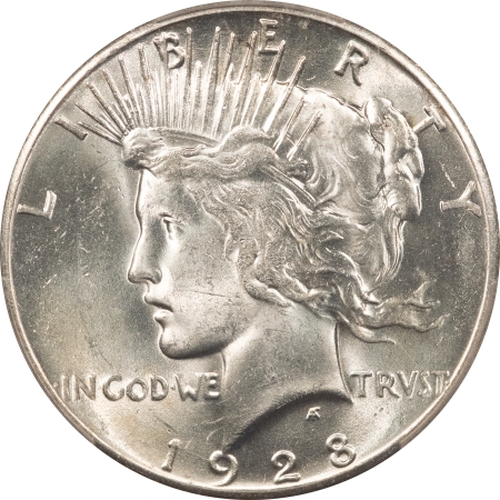 New Store Items 1928 PEACE DOLLAR – PCGS MS-63, BLAST WHITE, PREMIUM QUALITY+ & CAC APPROVED!