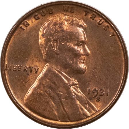 New Store Items 1931-S LINCOLN CENT – UNCIRCULATED, RED & BROWN!