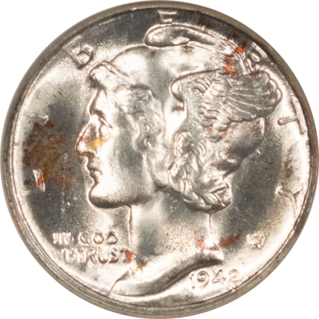 New Store Items 1942-D MERCURY DIME – NGC MS-66 FB, GORGEOUS, FATTIE HOLDER! CAC APPROVED!