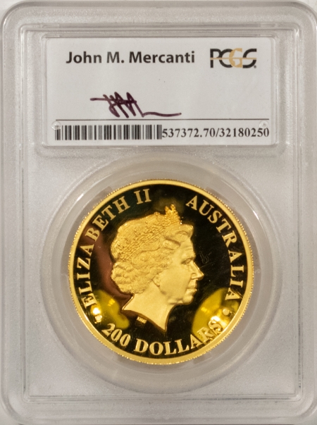 New Store Items 2014-P AUSTRALIA 2 OZ PROOF GOLD $200 WEDGE-TAILED EAGLE PCGS PR70 DCAM MERCANTI