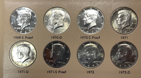 Half Dollars 1964-2012 KENNEDY HALF DOLLAR 160 COIN COMPLETE SET, DANSCO, SILVER, PROOFS, ALL