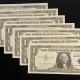 Small Federal Reserve Notes 2003 $1 FEDERAL RESERVE NOTES (3), FANCY SERIAL #s: 2 RADAR & 1 REPEATER-GEM CU