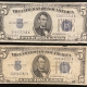 Small United States Notes 1928-E $5 UNITED STATES NOTE, RED SEAL, FR-1530, ORIGINAL VF