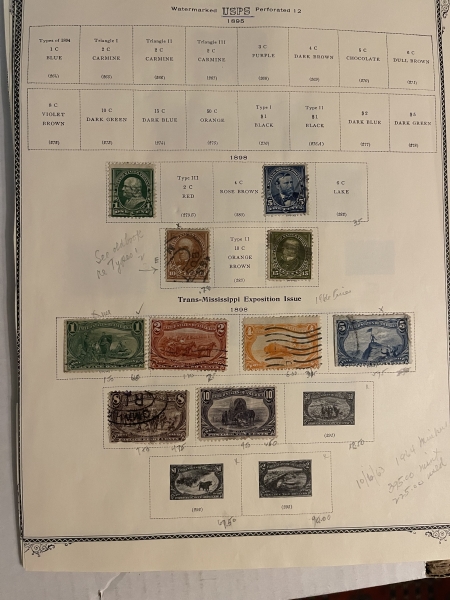 U.S. Stamps U.S. STAMP LOT: 1850s-1920s, USED-HINGED, 1930s, MINT-MOUNTS + EXTRAS-CAT $2200+