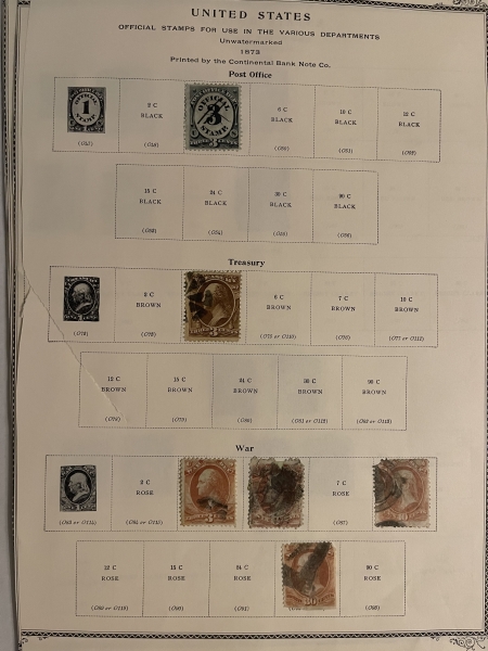 U.S. Stamps U.S. STAMP LOT: 1850s-1920s, USED-HINGED, 1930s, MINT-MOUNTS + EXTRAS-CAT $2200+