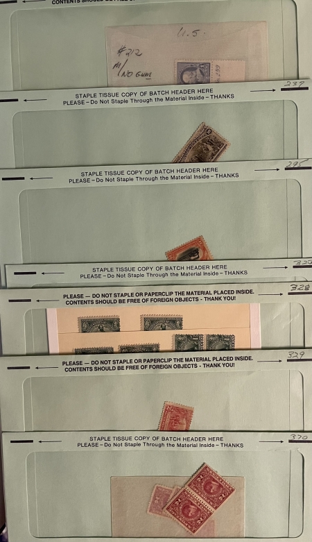 U.S. Stamps HUGE STOCK BOX, MOG 1920-30s U.S. SINGLES/MULTIPLES SORTED BY SCOTT #-CAT $6000+