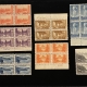 U.S. Stamps SCOTT #704-715 G. WASHINGTON 1/2c-10c, BLOCKS & PLATE BLOCKS, COMPLETE-CAT $206+
