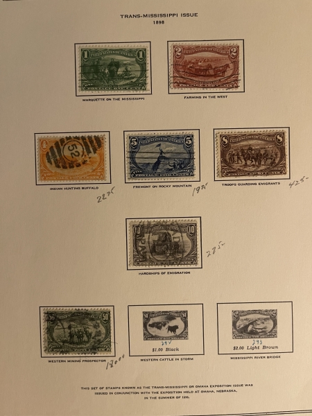 U.S. Stamps HIGH QUALITY USED COMMEMORATIVE LOT, 1898-1923, #291, #369, #296-MINT; CAT $1139