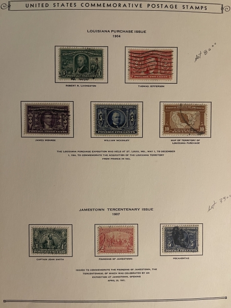 U.S. Stamps HIGH QUALITY USED COMMEMORATIVE LOT, 1898-1923, #291, #369, #296-MINT; CAT $1139