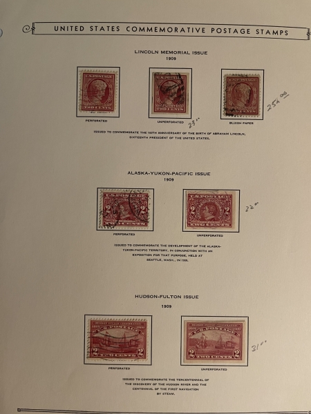 U.S. Stamps HIGH QUALITY USED COMMEMORATIVE LOT, 1898-1923, #291, #369, #296-MINT; CAT $1139