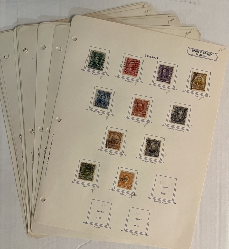 U.S. Stamps U.S. USED SINGLES, HINGED ON USABLE PAGES, 1857-1903, INCLUDES BETTER-CAT $1640+