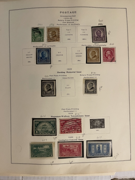 U.S. Stamps HUNDREDS OF U.S. STAMPS MINT & USED ON SCOTT NATIONAL PAGES, 50+ PGS-CAT $1861+