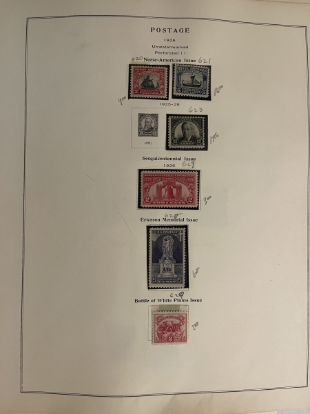 U.S. Stamps HUNDREDS OF U.S. STAMPS MINT & USED ON SCOTT NATIONAL PAGES, 50+ PGS-CAT $1861+