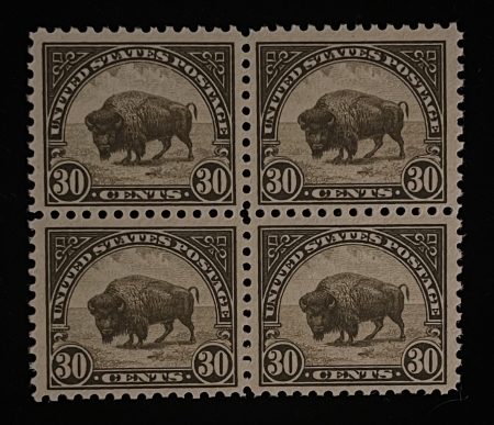 U.S. Stamps SCOTT #569 30c OLIVE-BROWN, BLOCK OF 4, MOG-NH, BRIGHT COLOR & VF-PRETTY BLOCK!