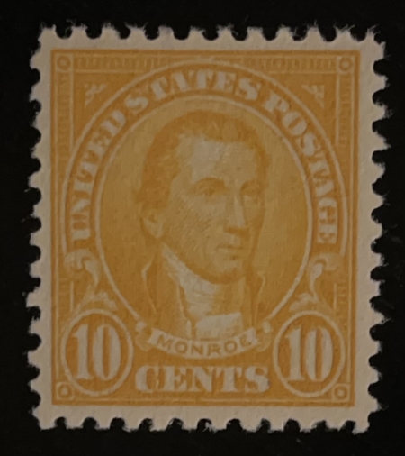 U.S. Stamps SCOTT #562 10c ORANGE, MOG-NH; VF & PO FRESH-CAT $30