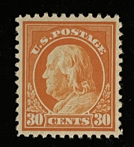 U.S. Stamps SCOTT #516 30c ORANGE-RED, MOG-NH, VF+ & PO FRESH-CAT $70