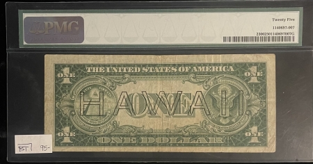 World War II Emergency Notes 1935-A $1 SILVER CERTIFICATE, HAWAII, FR-2300, PMG VF-25