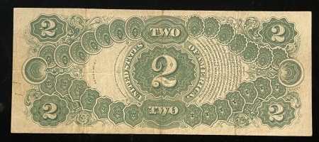 Large U.S. Notes 1917 $2 UNITED STATES NOTE (LEGAL TENDER), FR-60, CHOICE VF & ORIGINAL