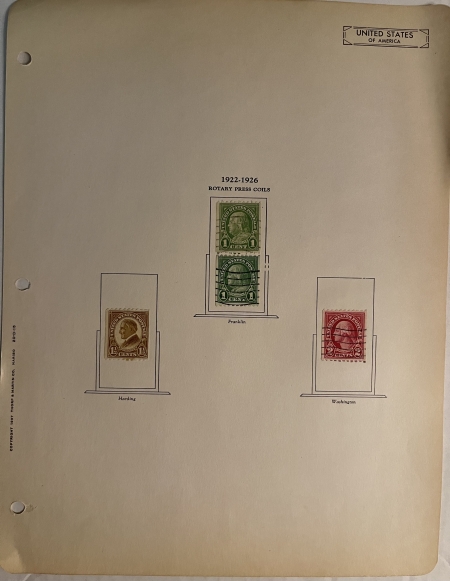 U.S. Stamps U.S USED STAMPS (A FEW MINT) HINGED ON PAGES, 1861-1934, SOME FAULTY-CAT $2800+
