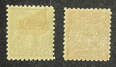 U.S. Stamps SCOTT #462,463, 1c GREEN, 2c CARMINE, MOG-NH(1c), MOG-HR(2c), BOTH VF+,CAT 20.50